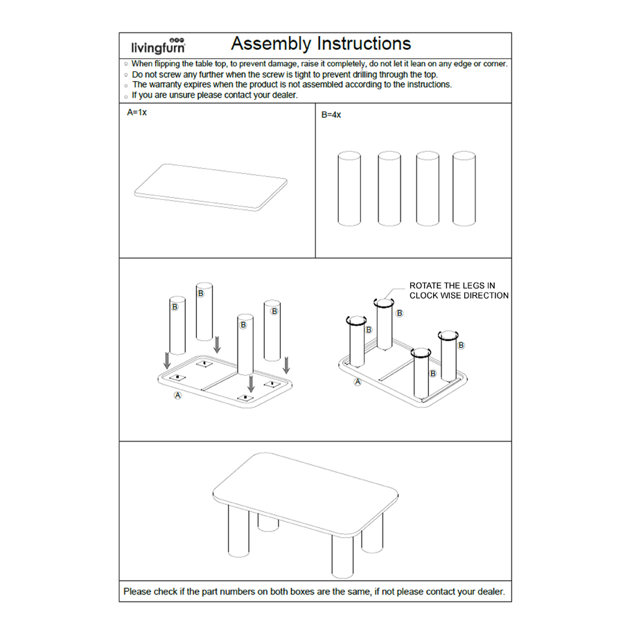 Salontafel Badou 120 cm - Afbeelding 4