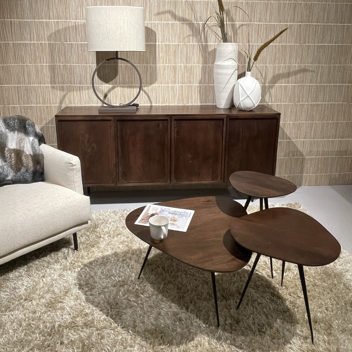 Salontafel Loua bruin set van 3 - Afbeelding 3