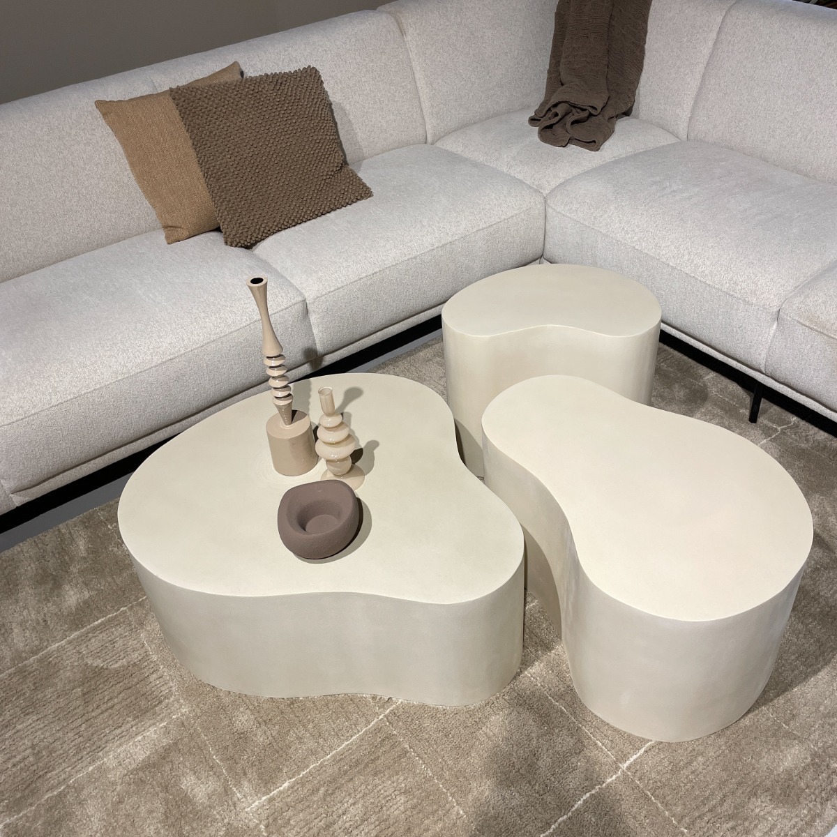 Salontafel Organic Sandy 85 cm - Afbeelding 5