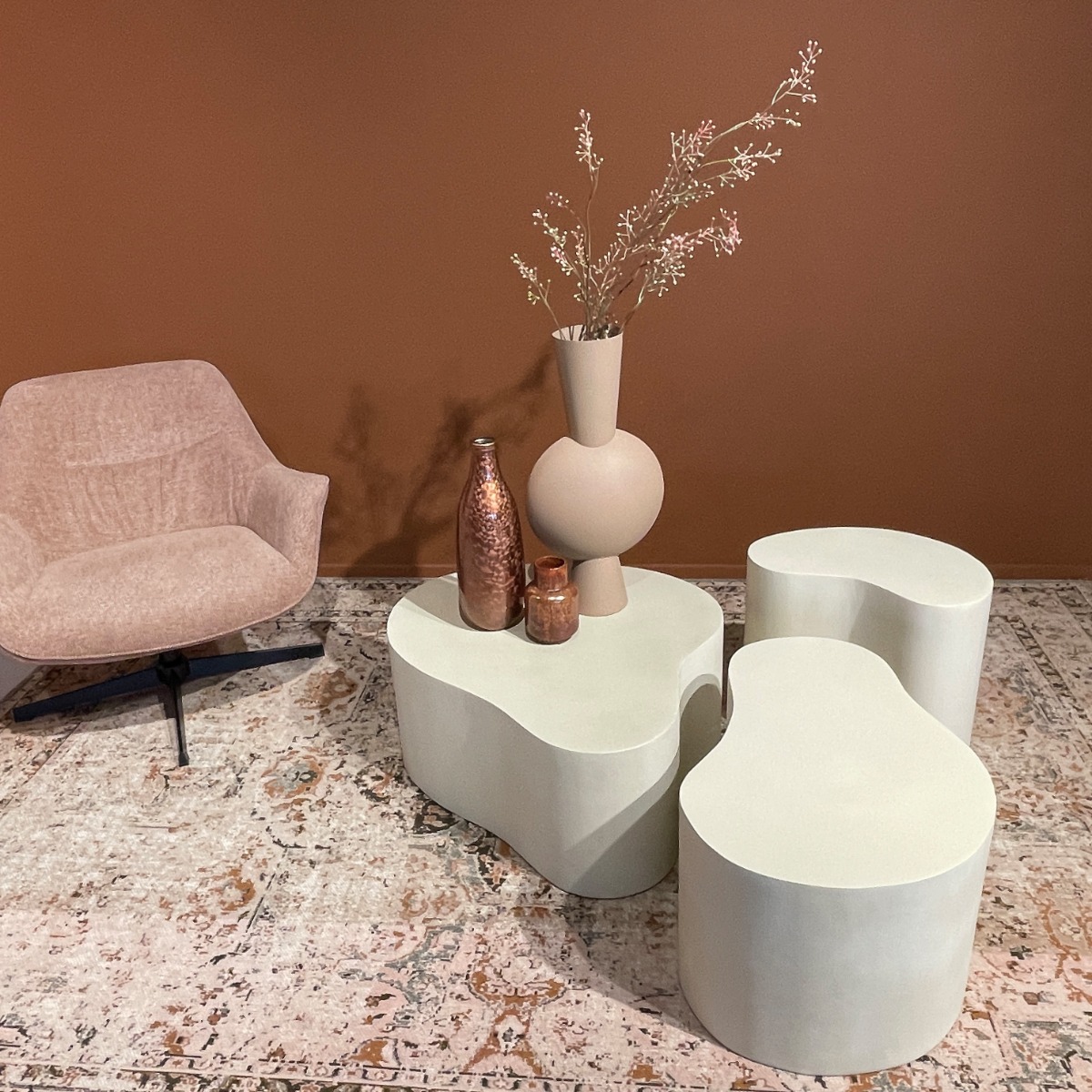 Salontafel Organic Sandy 85 cm - Afbeelding 6