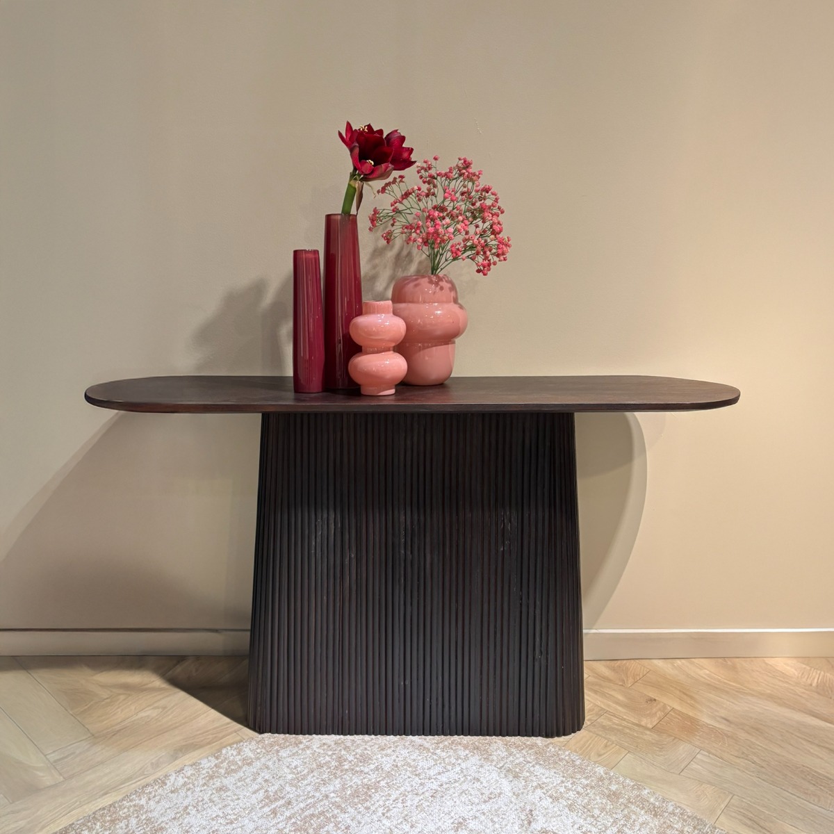 Bijzettafel Salvator Walnut 140 cm - Afbeelding 5