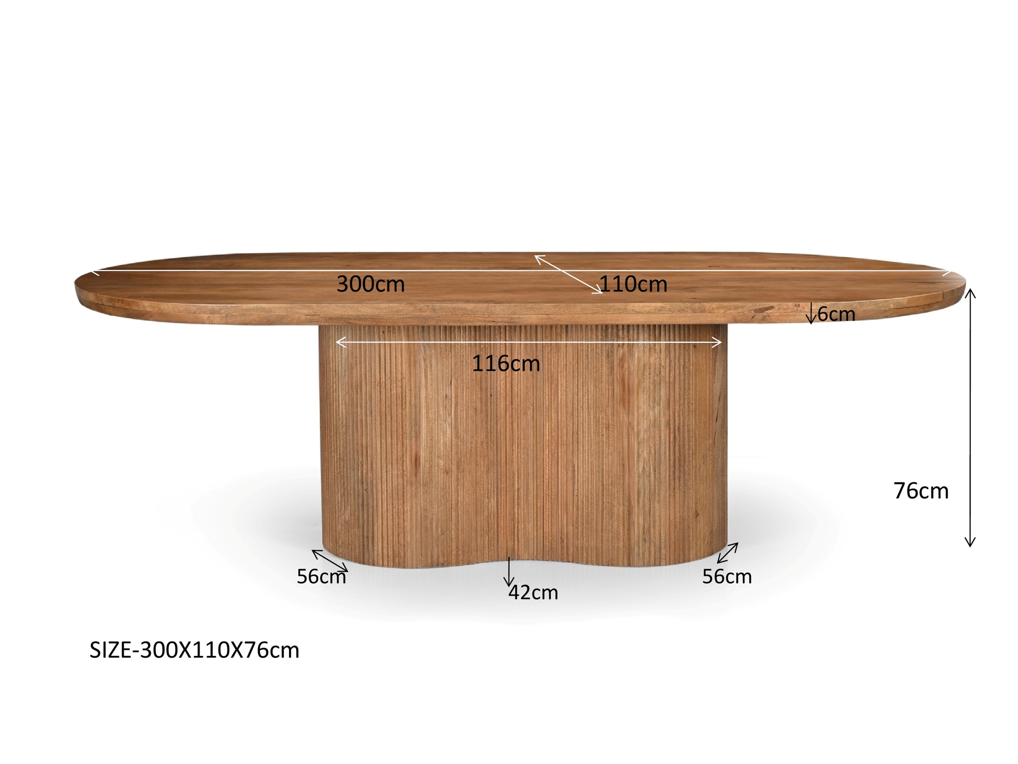 Eetkamertafel Sevilla 300 cm - Afbeelding 6