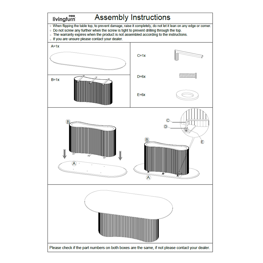 Eetkamertafel Sevilla 300 cm - Afbeelding 8