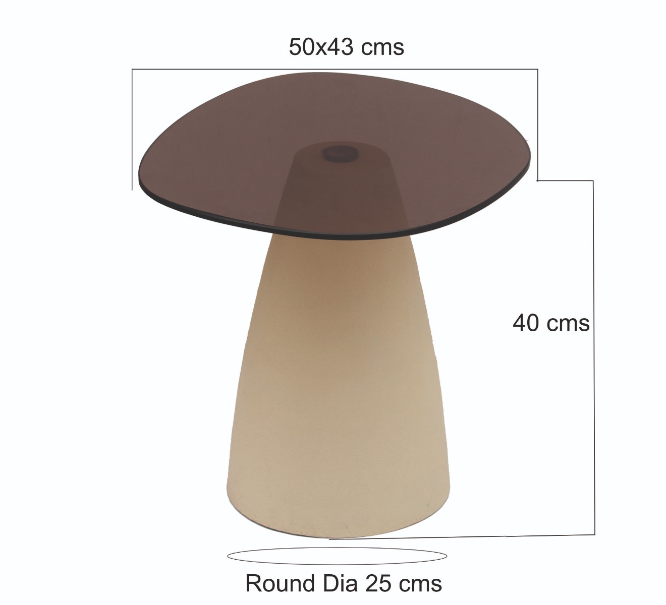 Salontafel Mylon 50 cm - Afbeelding 3