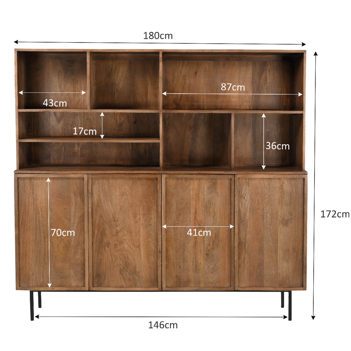 Kast Elan 180 cm - Afbeelding 4