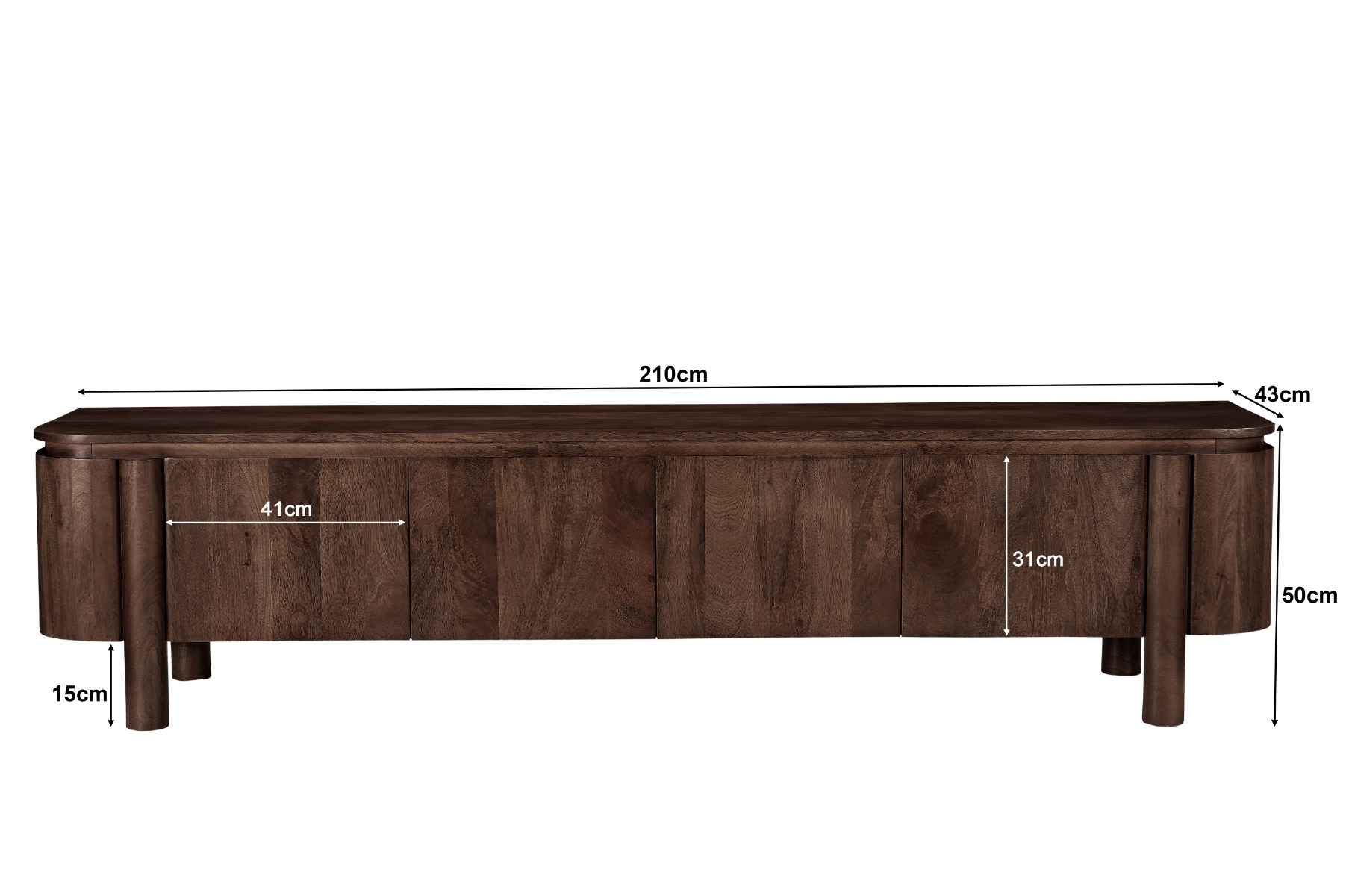 Opbergdoos Salano bruin 210 cm - Afbeelding 5