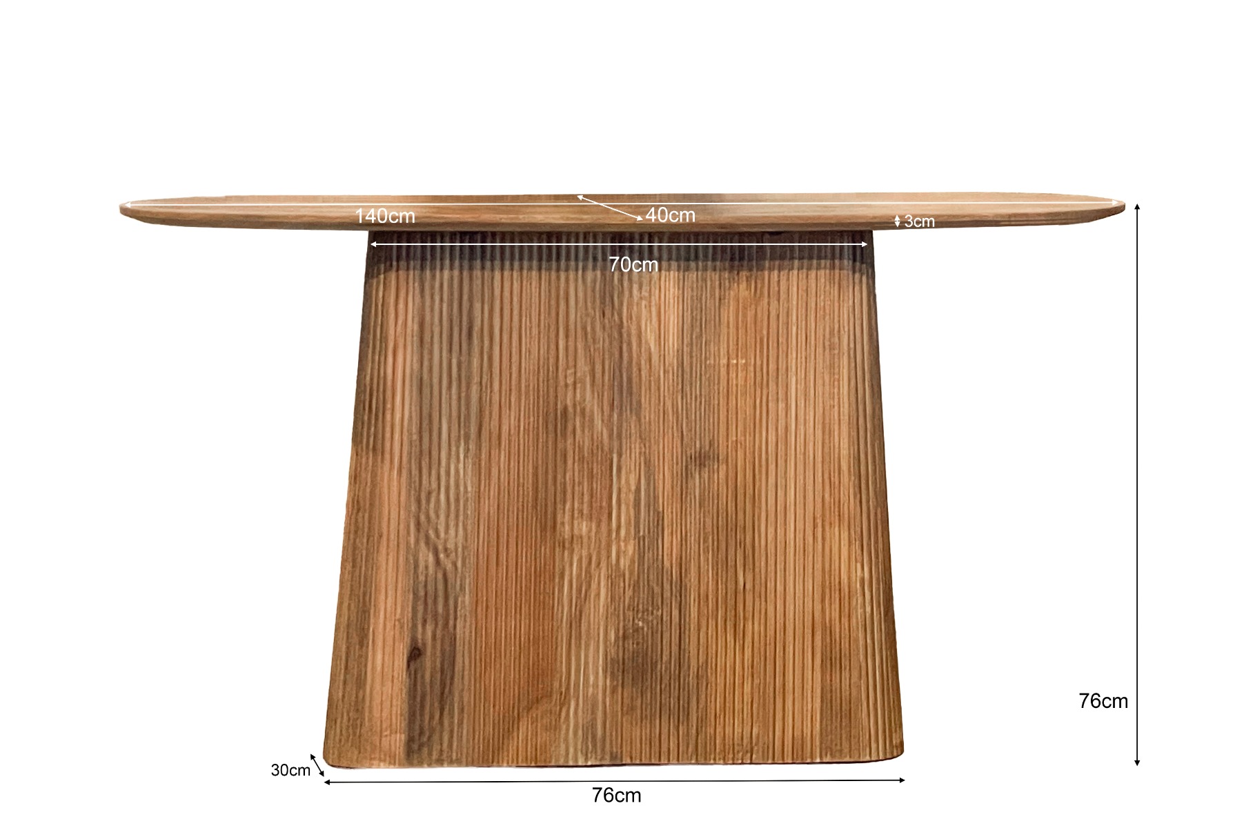 Bijzettafel Salvator 140 cm - Afbeelding 5