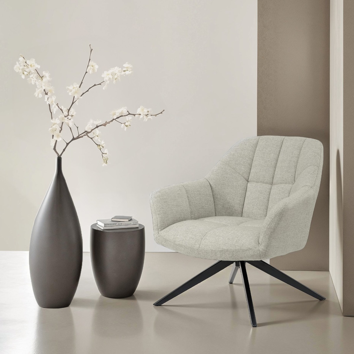 Draaifauteuil Tom zand - Afbeelding 5