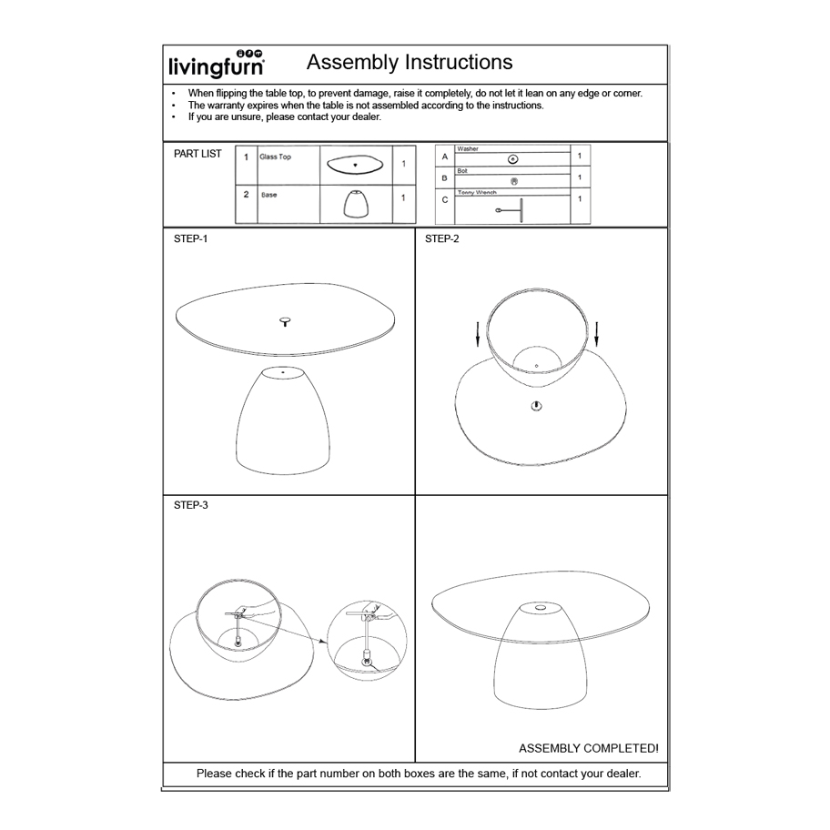 Salontafel Mylon 110 cm - Afbeelding 6