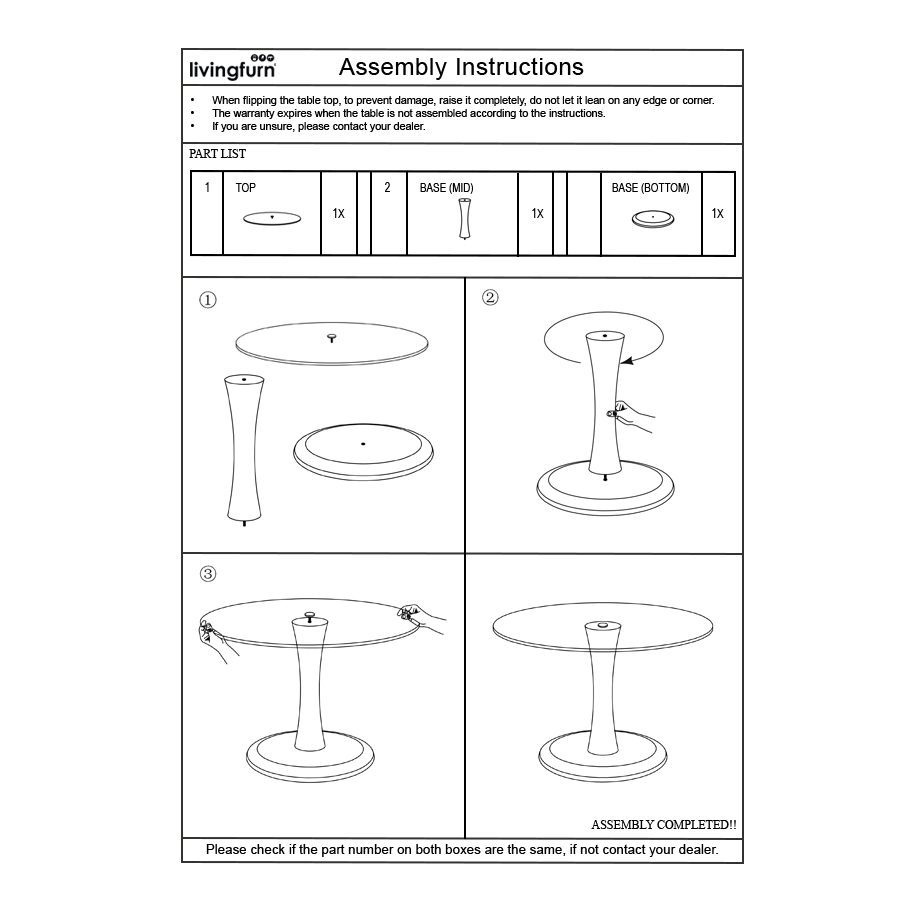 Salontafel Faye Almond 60 cm - Afbeelding 7