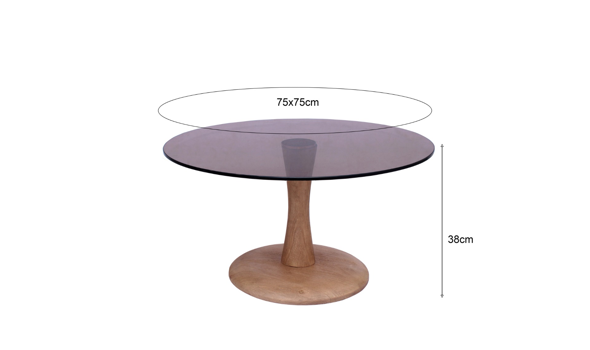 Salontafel Faye Almond 75 cm - Afbeelding 6