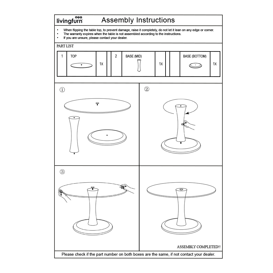 Salontafel Faye Almond 75 cm - Afbeelding 7