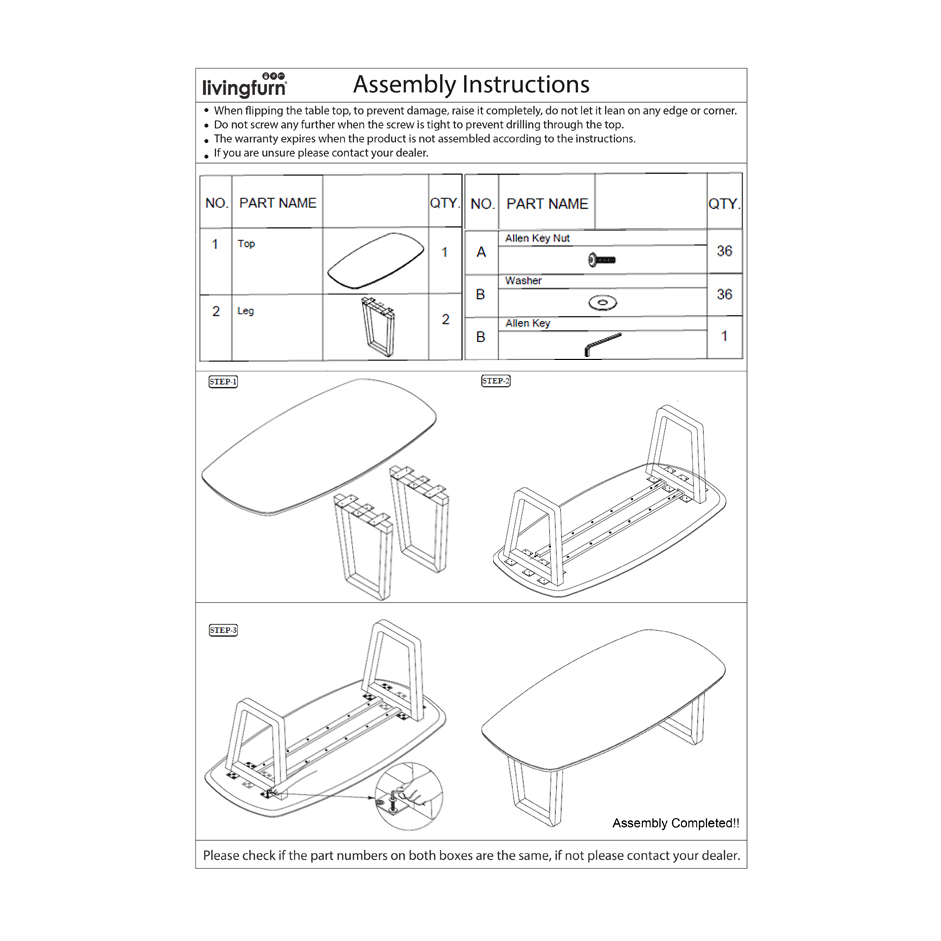 Eetkamertafel Cortez 270 cm - Afbeelding 8