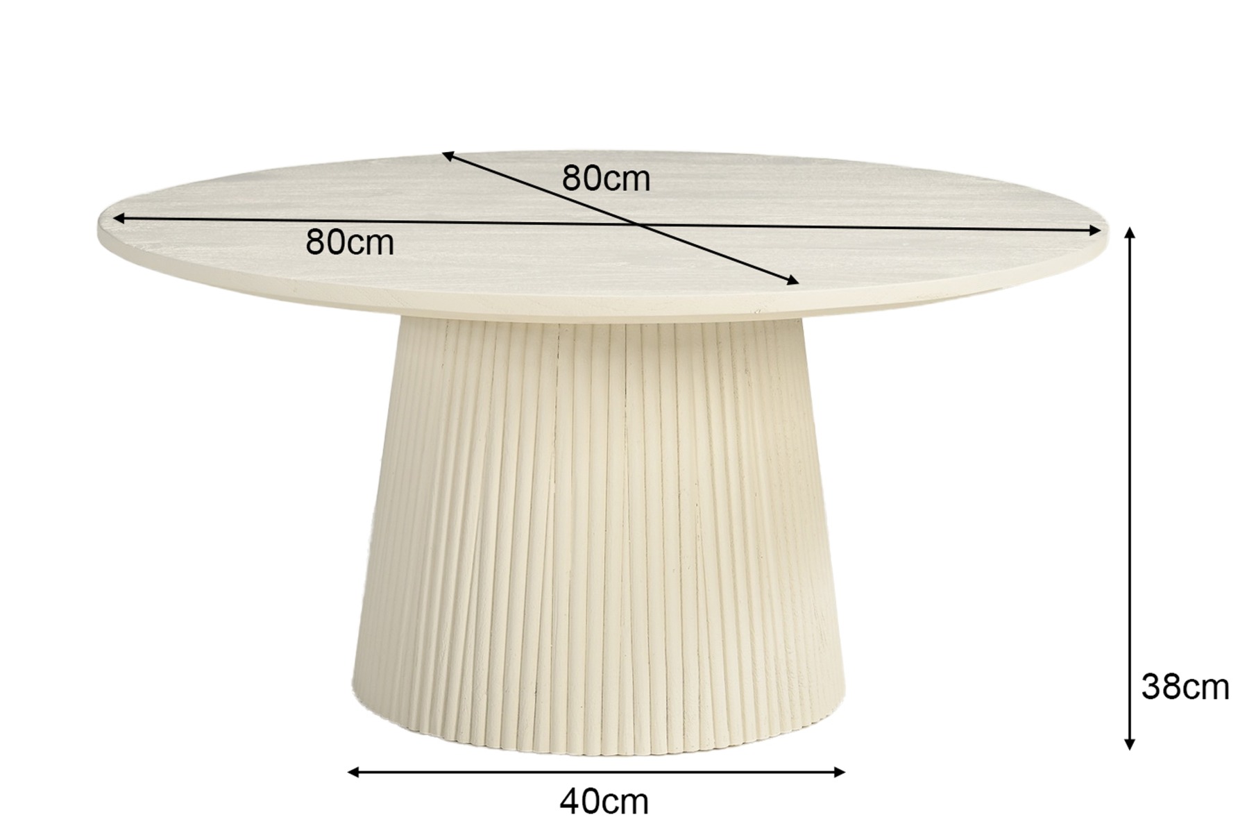 Salontafel Patrice 80 cm - Afbeelding 8