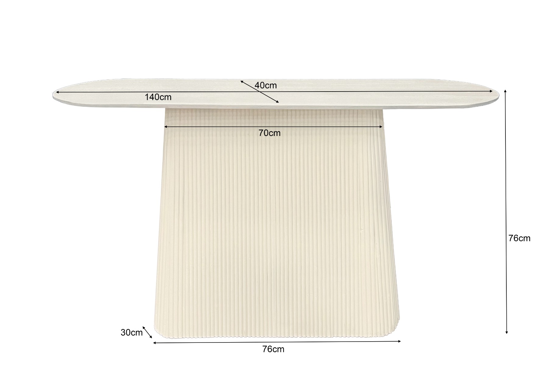 Wandtafel Patrice 140 cm - Afbeelding 5