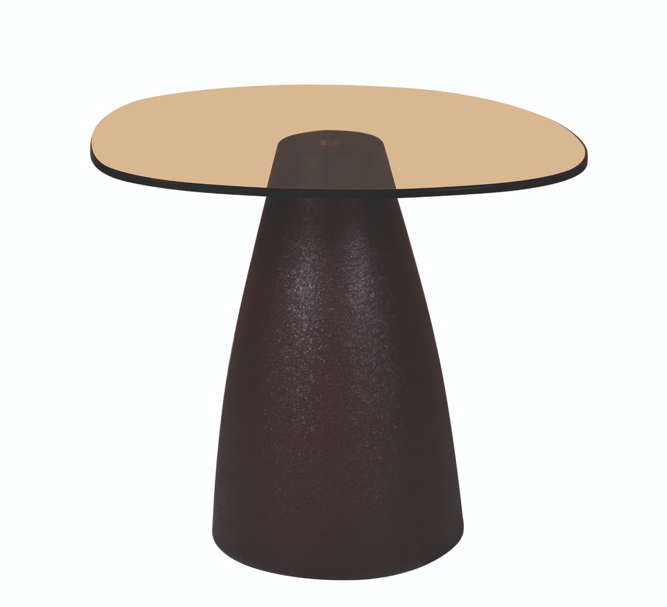 Salontafel Mylon bruin 50 cm