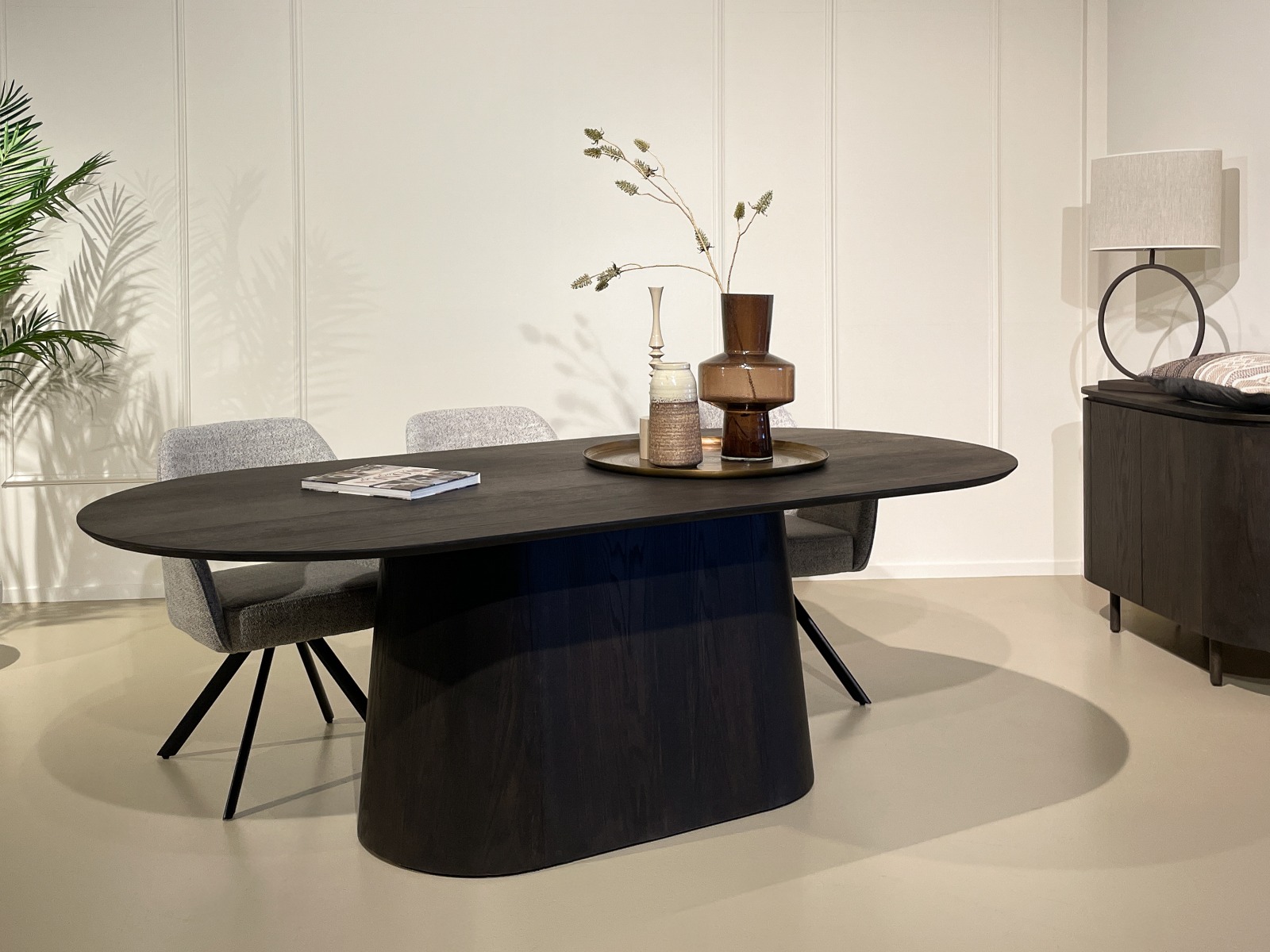 Eetkamertafel Novero Espresso 200 cm - Afbeelding 6