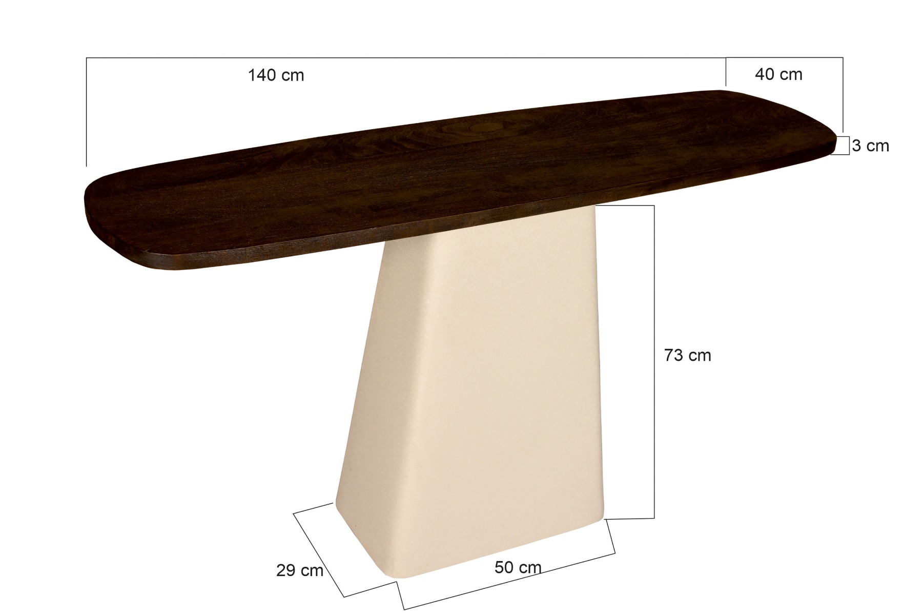 Tafel Marron 140 cm - Afbeelding 5