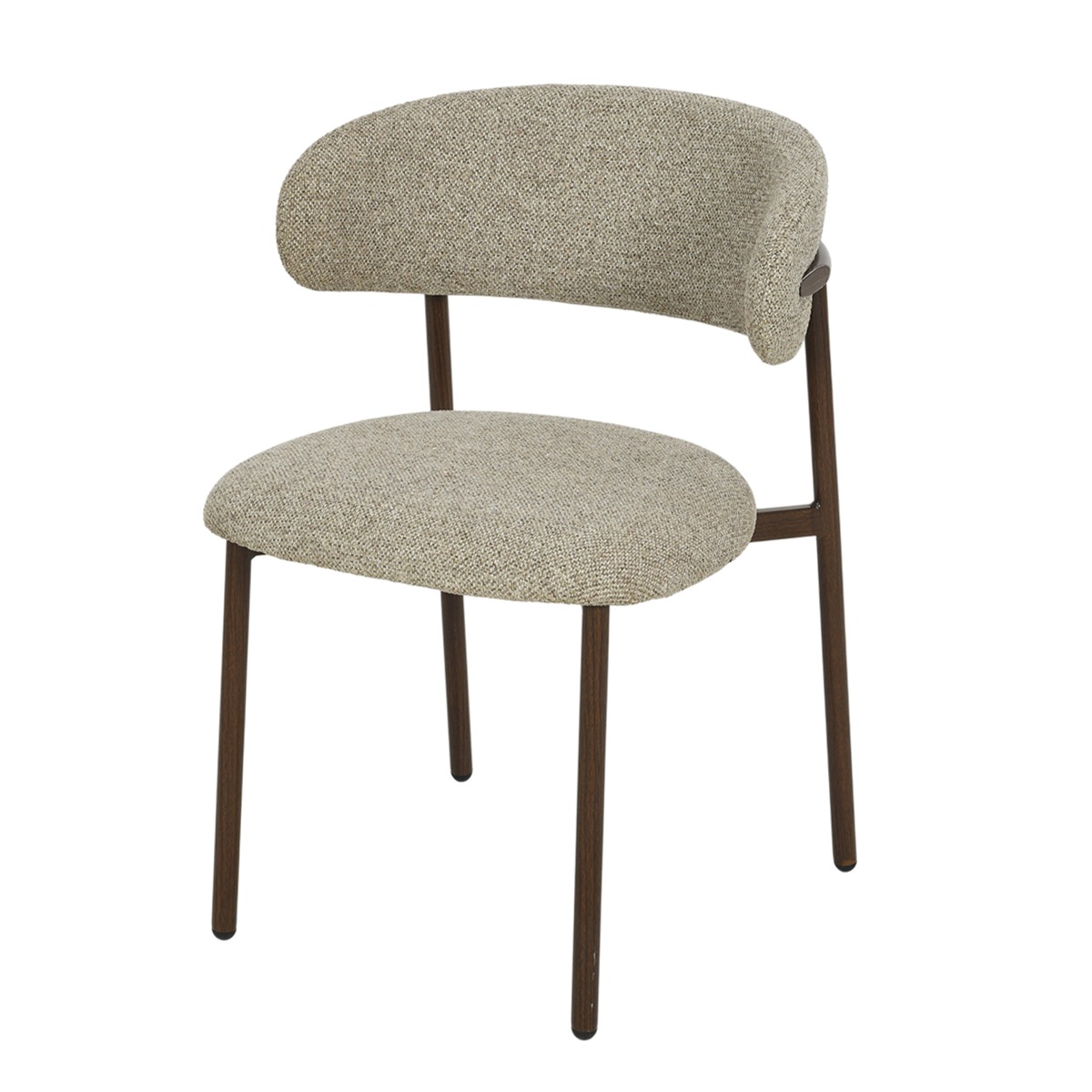 Eetkamerstoel Micah Hush Walnut set van 2