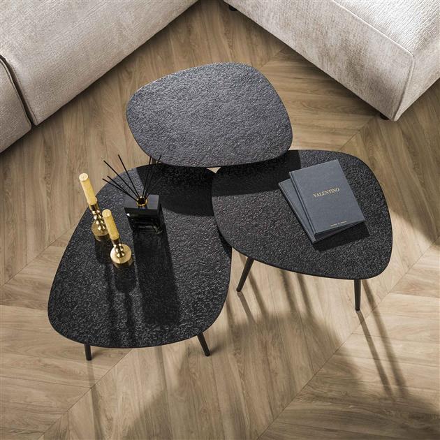 Salontafel Metallic vierhoekig set/3 - Afbeelding 4