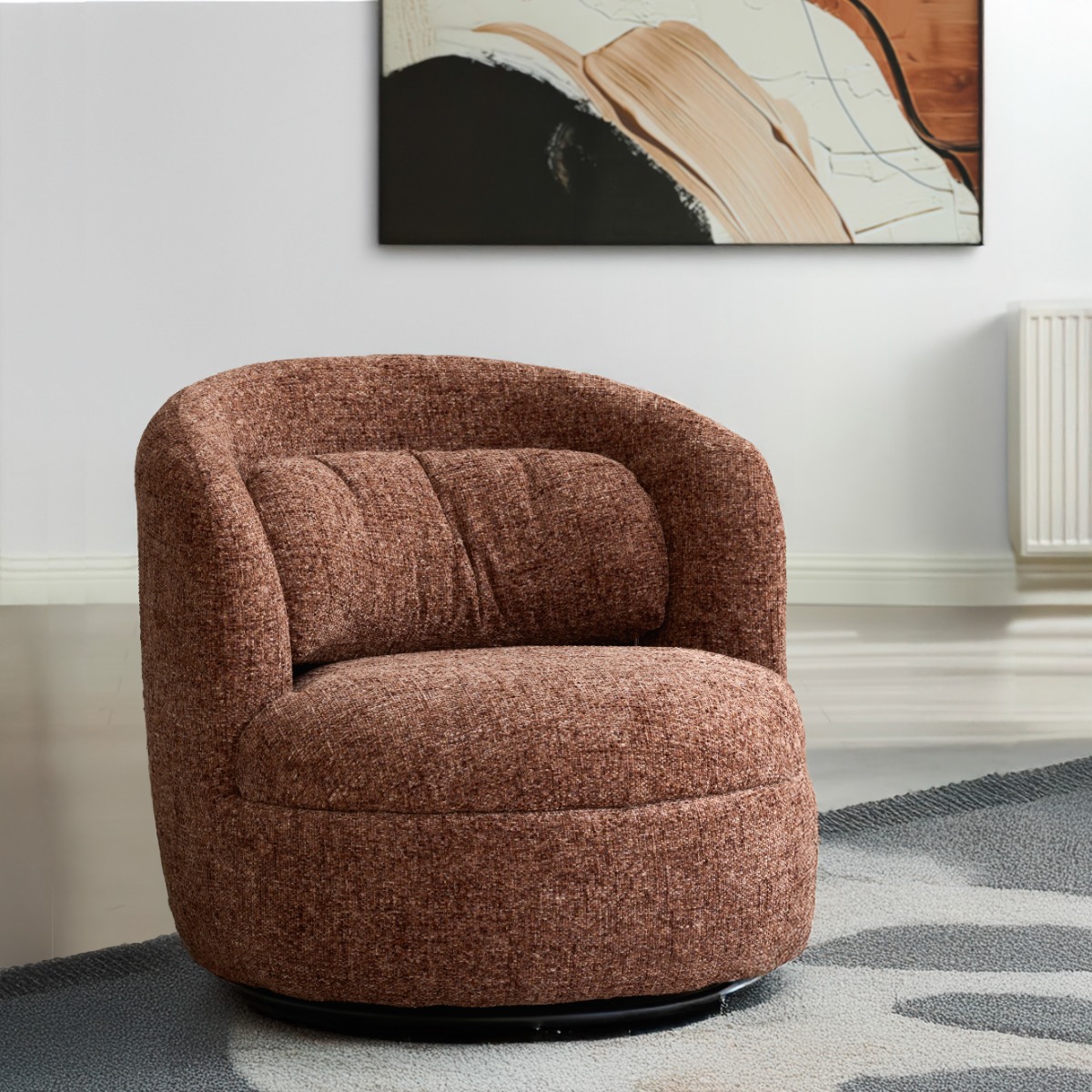 Draaifauteuil Britt bordeaux - Afbeelding 7