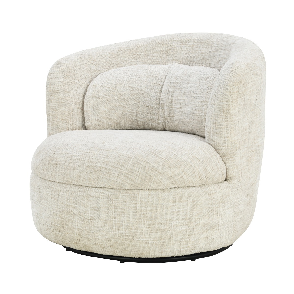 Draaifauteuil Britt crème