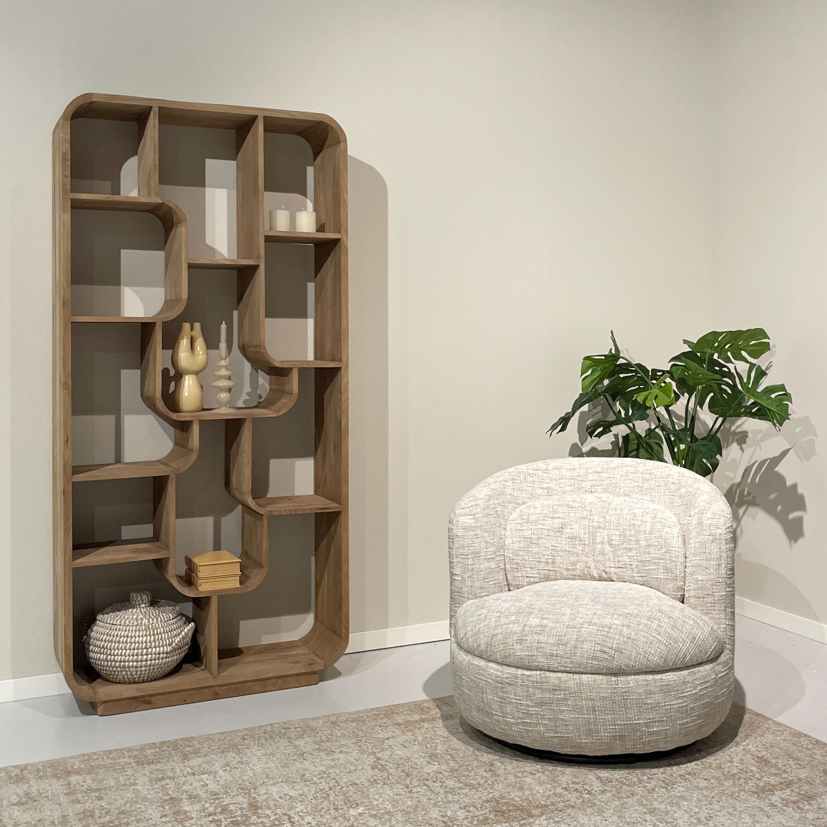 Draaifauteuil Britt crème - Afbeelding 6