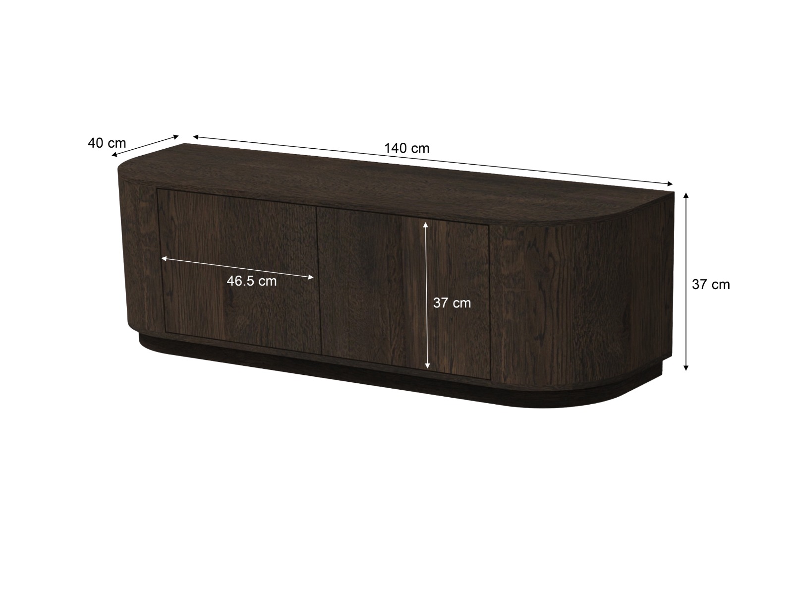 Opbergdoos Novero Espresso 140 cm - Afbeelding 7