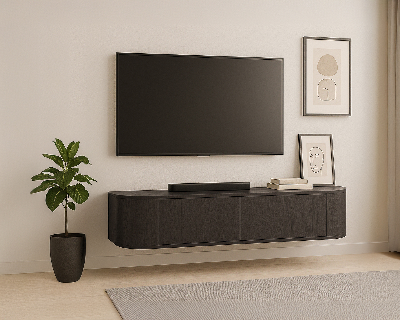 Opbergdoos Novero Espresso zwevend 140 cm - Afbeelding 7
