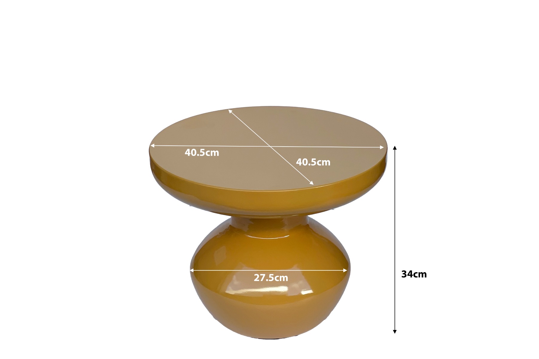 Bijzettafel Lou Mustard - Afbeelding 5