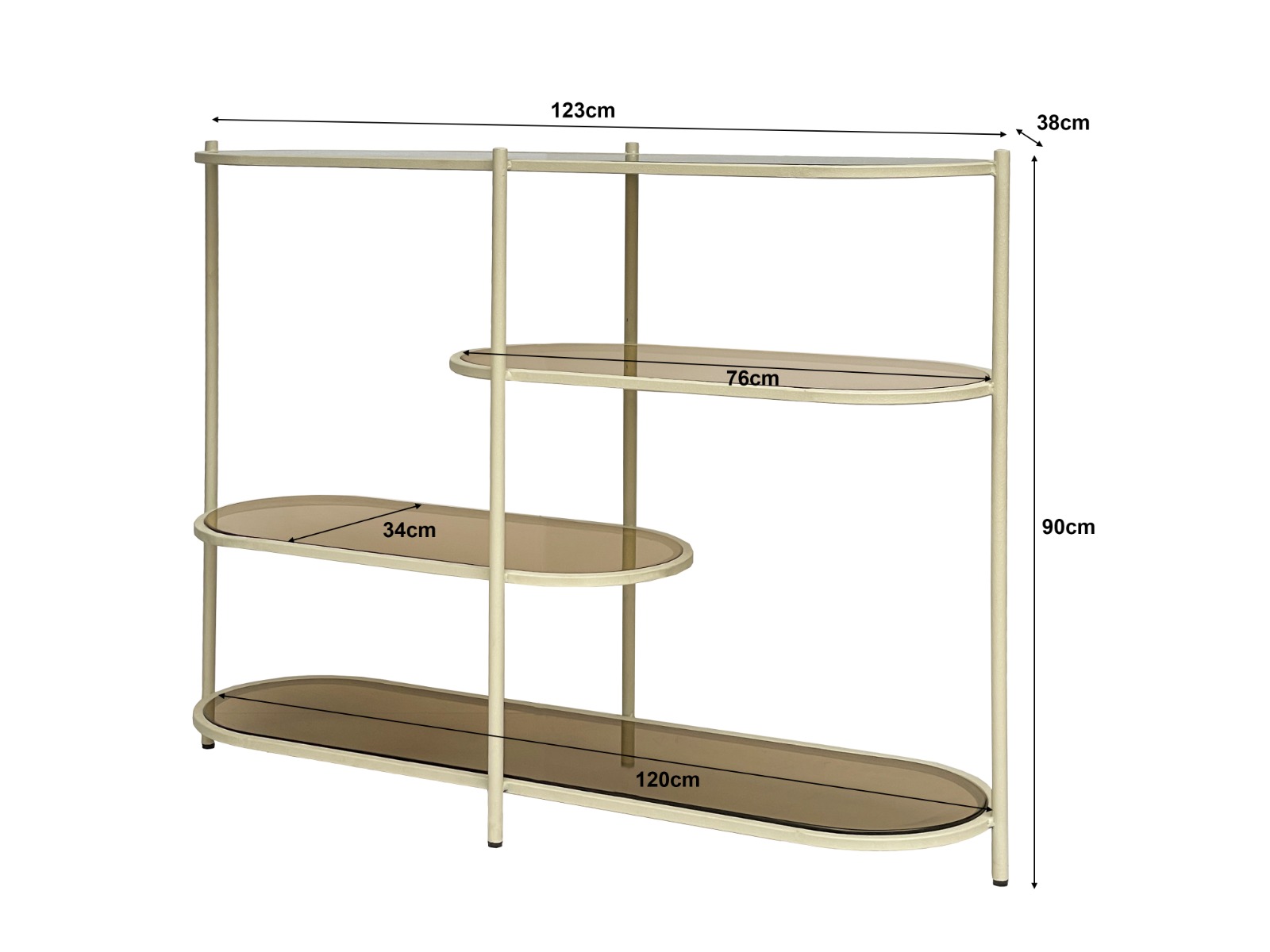 Kast Jill gebroken wit 90 cm - Afbeelding 5