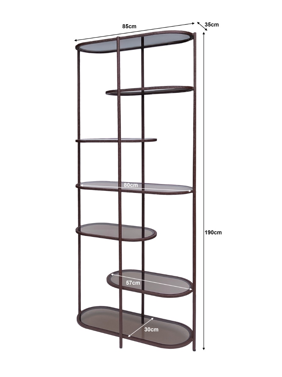 Kast Jill bordeaux 190 cm - Afbeelding 5
