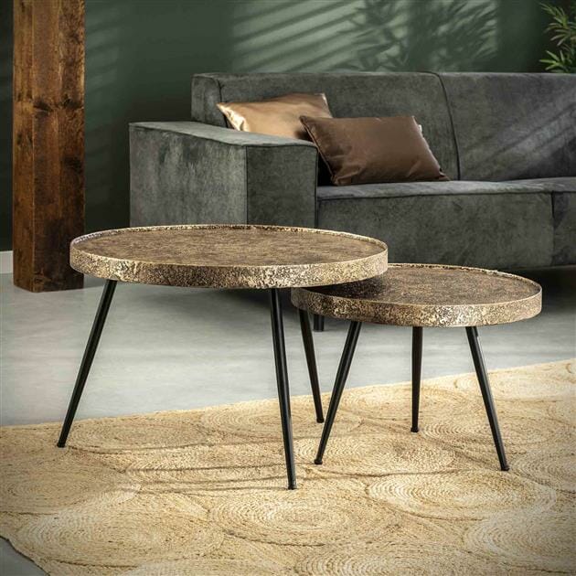 Salontafel Metallic rond set/2 - Afbeelding 6