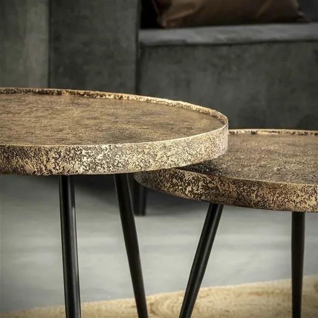 Salontafel Metallic rond set/2 - Afbeelding 7