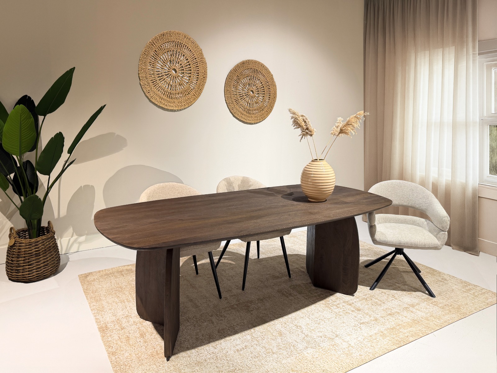 Eetkamertafel Trevor 220 cm - Afbeelding 5