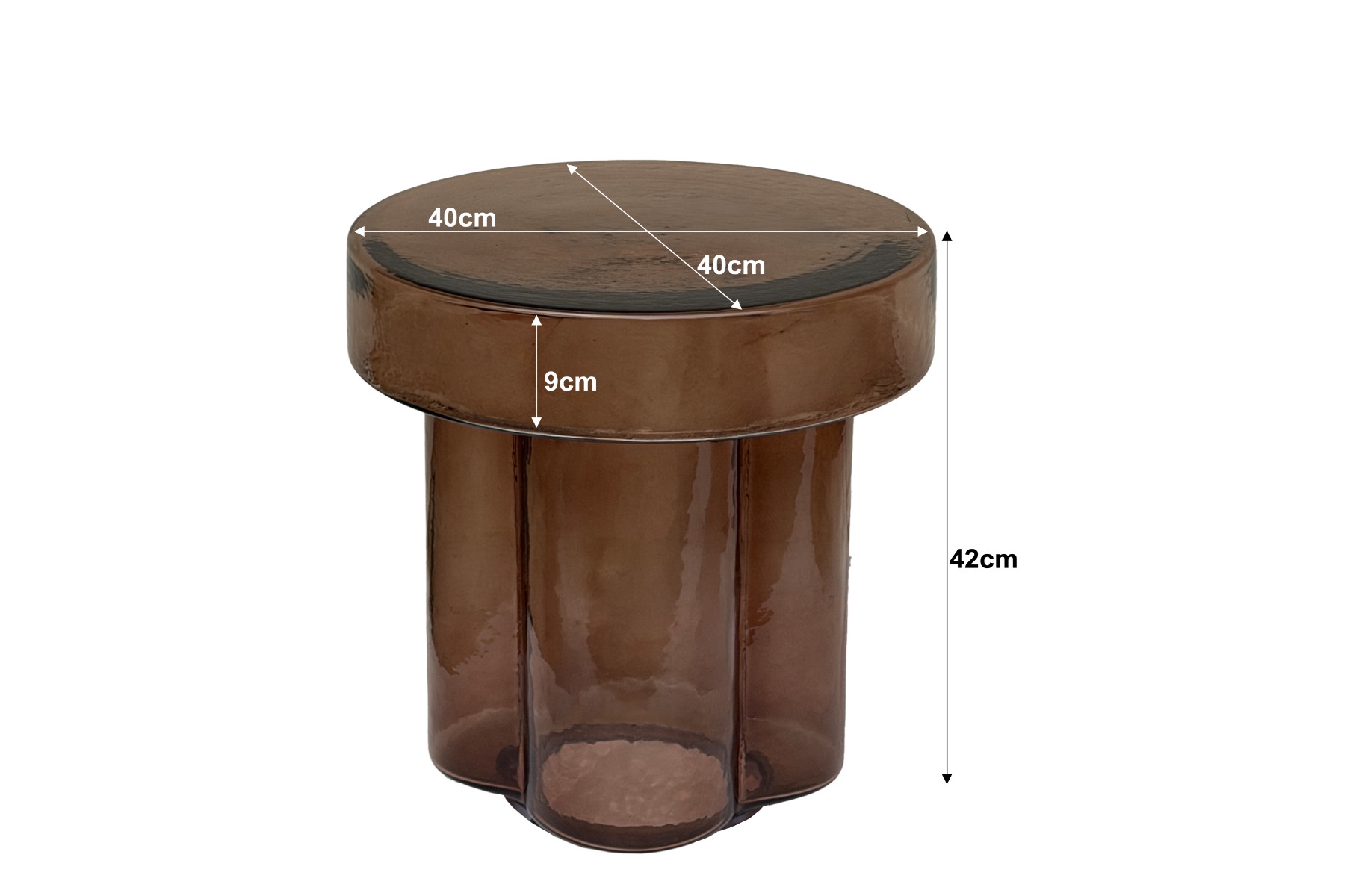 Bijzettafel Lio Smoke bruin 40 cm - Afbeelding 6