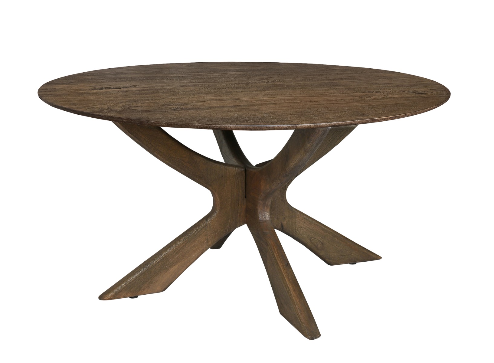 Eetkamertafel Montreaux rond bruin 150 cm