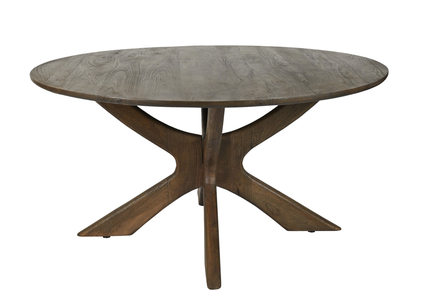Eetkamertafel Montreaux rond bruin 150 cm - Afbeelding 2
