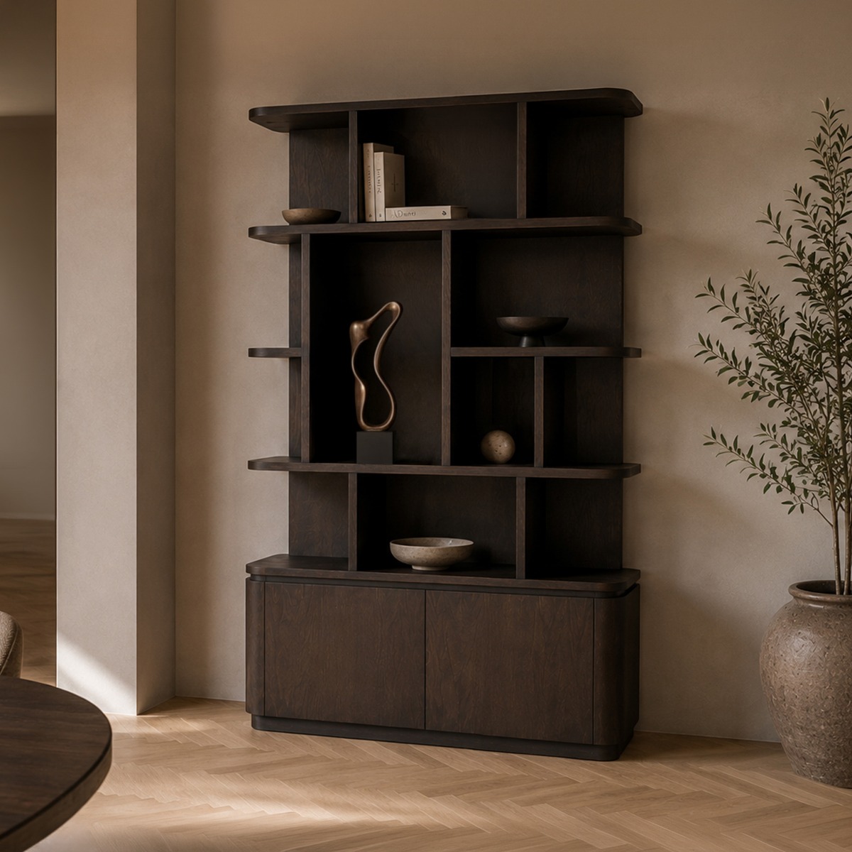 Boekenkast Rivano Basalt 145 cm - Afbeelding 5