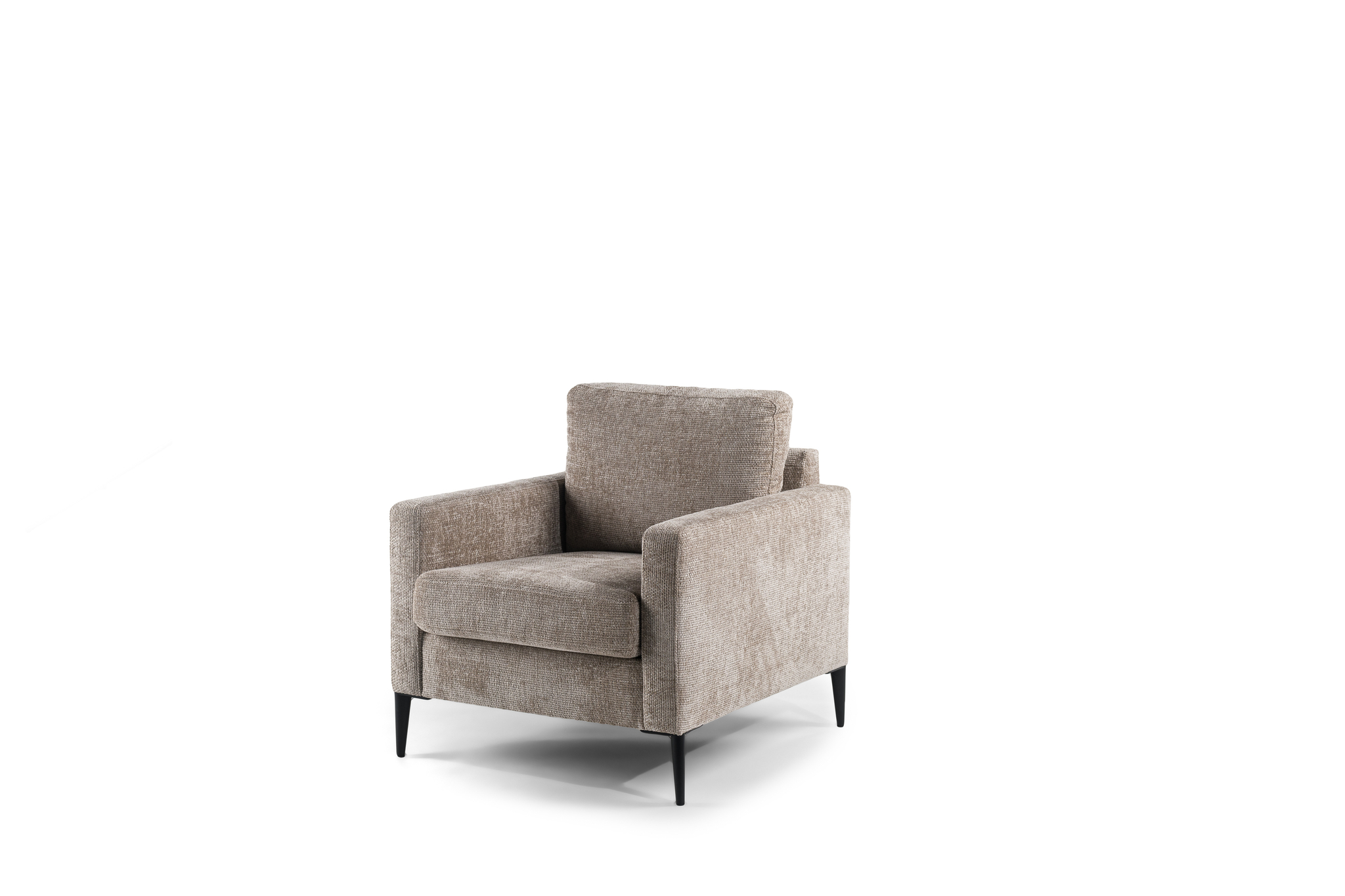 Fauteuil 1-zits champagne - Afbeelding 2