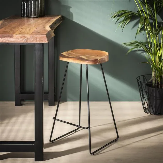 Barstoel Wooden Seat VPE4 - Afbeelding 3