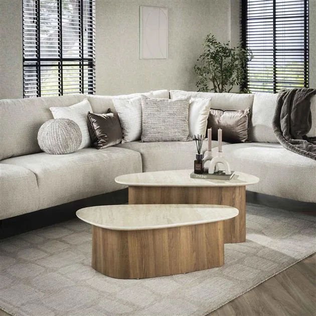 Salontafel Romano driehoekig set/2 - Afbeelding 4