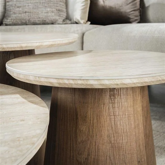 Salontafel Romano rond set/3 - Afbeelding 6