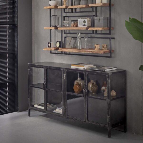 5861_44G_1 Dressoir Rift Metal 4D