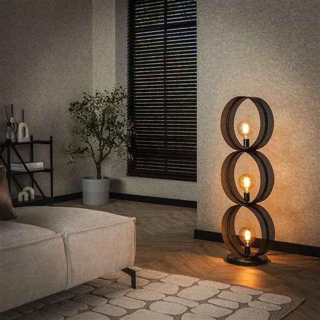 Vloerlamp Ring mesh 3L - Afbeelding 4
