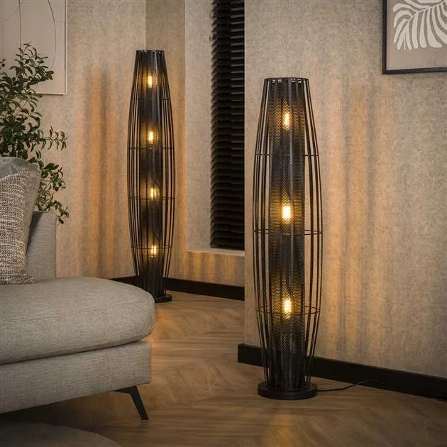 Vloerlamp Cylinder Mesh 3L 120 - Afbeelding 9