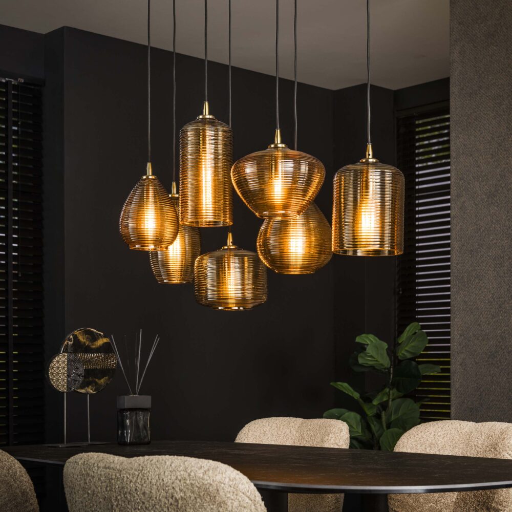 Hanglamp Stripe Horizontal 4+3L