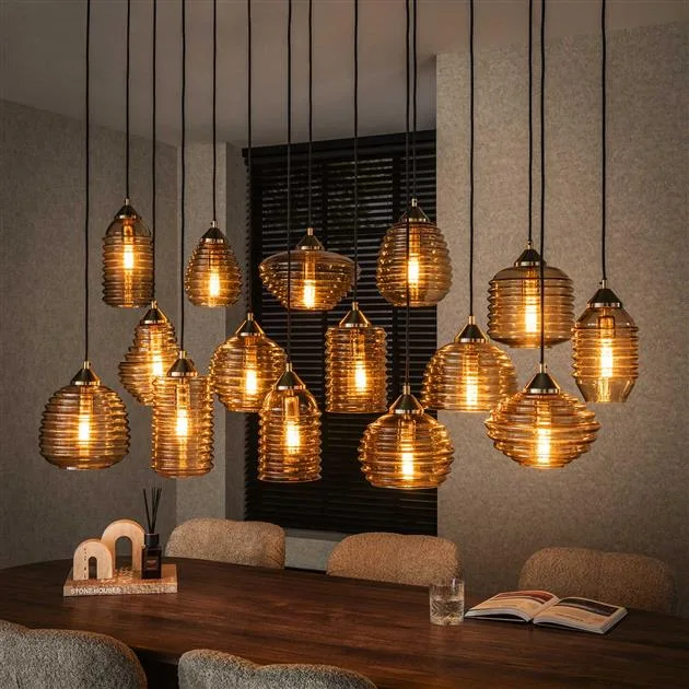 Hanglamp Rib Glass 5+5+5L - Afbeelding 6