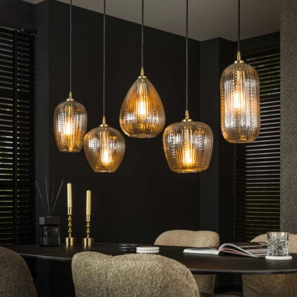 7085_39P_1 Hanglamp Diamond Grain 5L