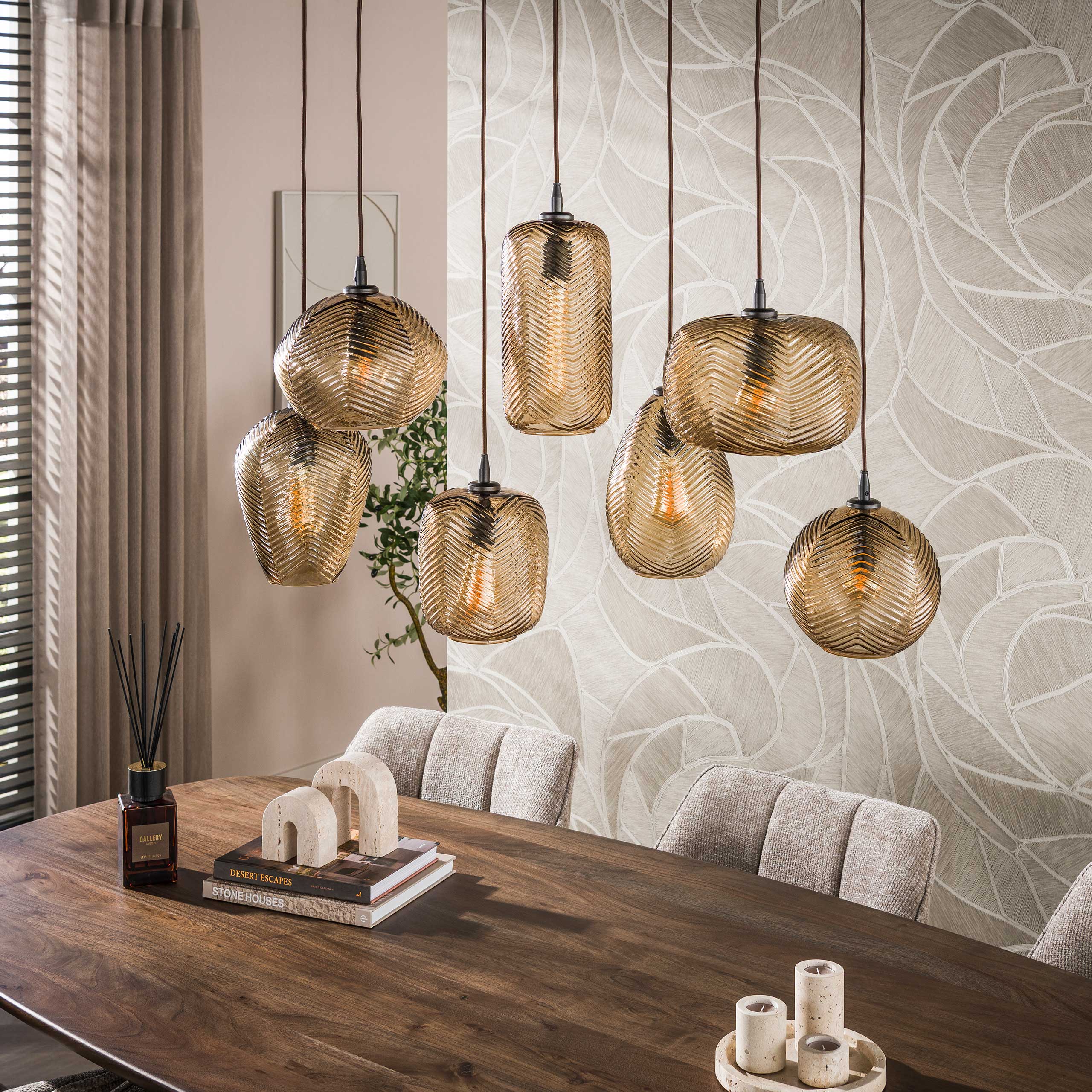 Hanglamp Chevron 4+3L - Afbeelding 2